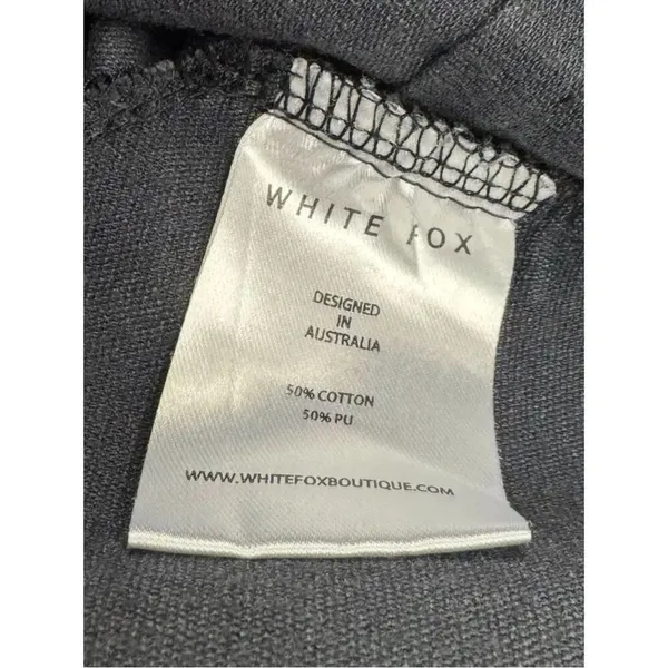White Fox Hopeful For Today Faux Leather Pants Women’s Medium - Image 3