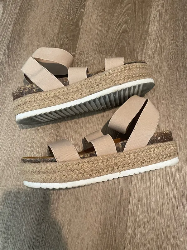 Steve Madden Cream Multi-Strap Espadrille Sandals - Image 2