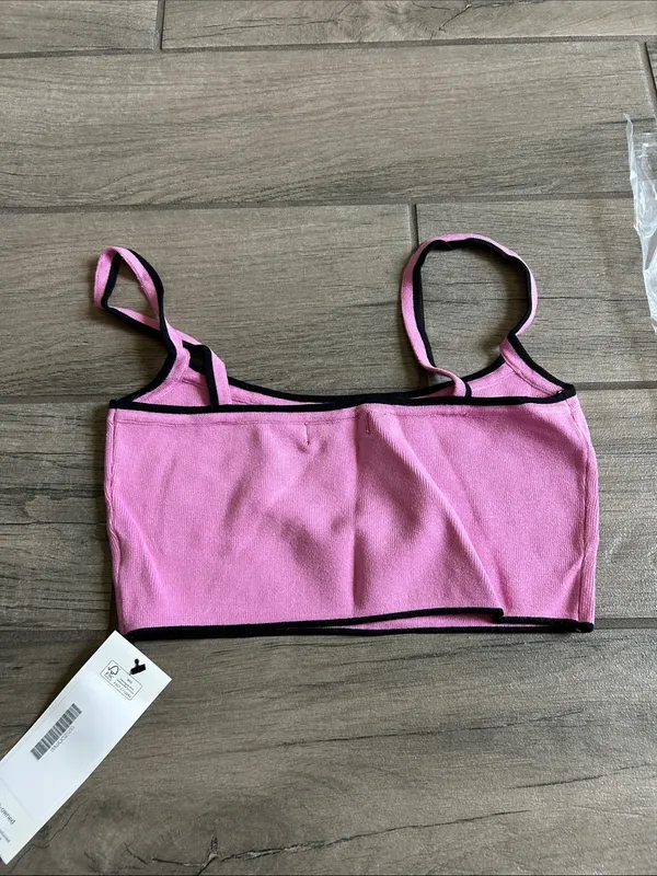 MAJORELLE Pink Bralette with Black Trim - Image 4