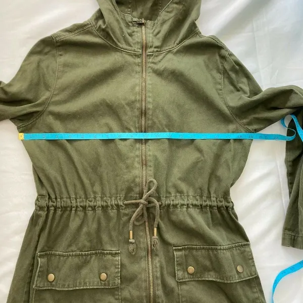 Old Navy 100% Cotton Olive Safari Utility‎ Jacket - Image 10