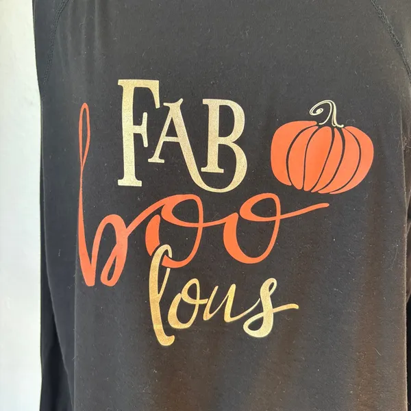 Black Long Sleeve Graphic Halloween T-Shirt - Image 4