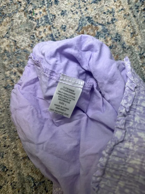 Altar'd State Winnie Floral Tiered Mini Skirt Purple Size L - Image 4
