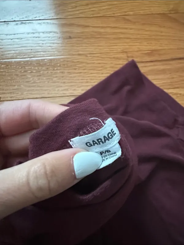 Garage Burgundy Graphic Tee - Image 2