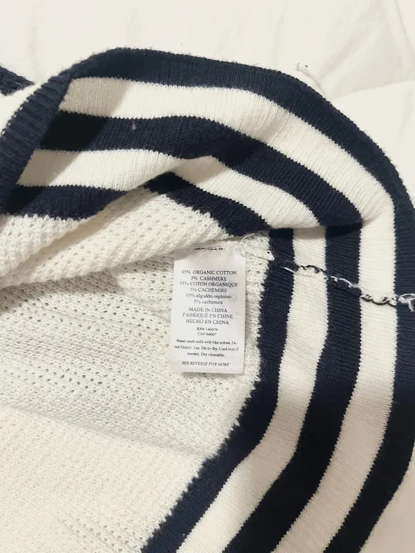 Faherty Waffle Sweater Small - Image 6