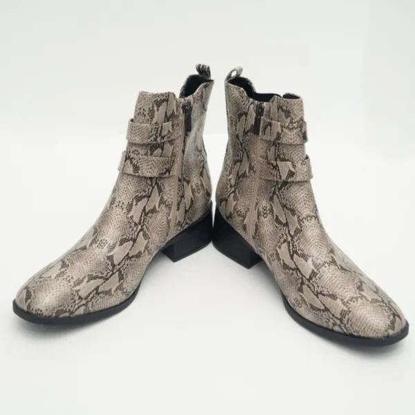 Kenneth Cole Reaction. Snake Skin Print Chelsea‎ Boot. - Image 5