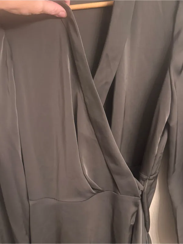 BABATON Hyde Wrap-Front Satin Mini Dress‎ - Image 3