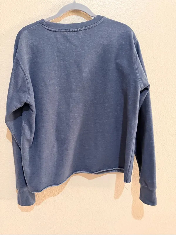 MV Sport Texas Woman’s University Sweatshirt S Blue Collegiate Crewneck - Image 3