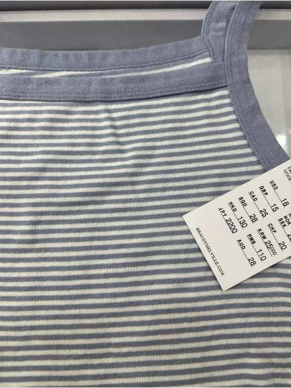 Brandy Melville Striped Tank Top (Ready To Ship) - Image 3
