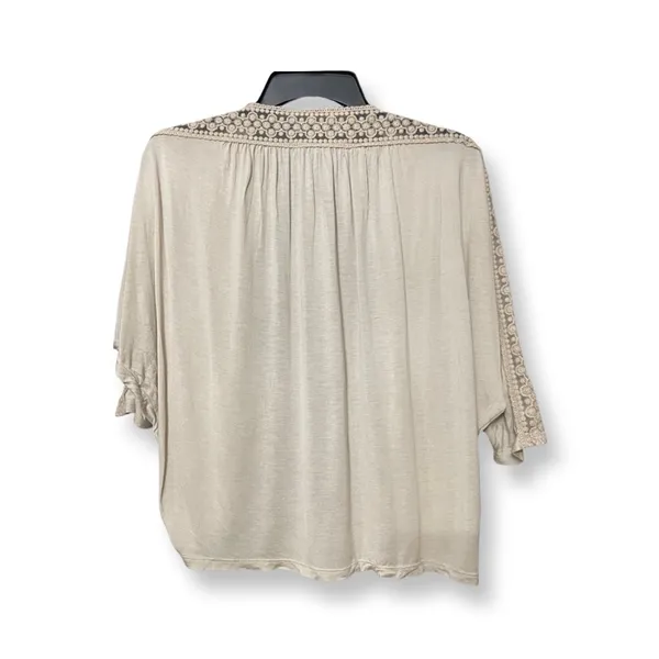 August Silk Lace Beige Cardigan Shrug Boho Chic PS Avant Garde Minimalist Indie - Image 7