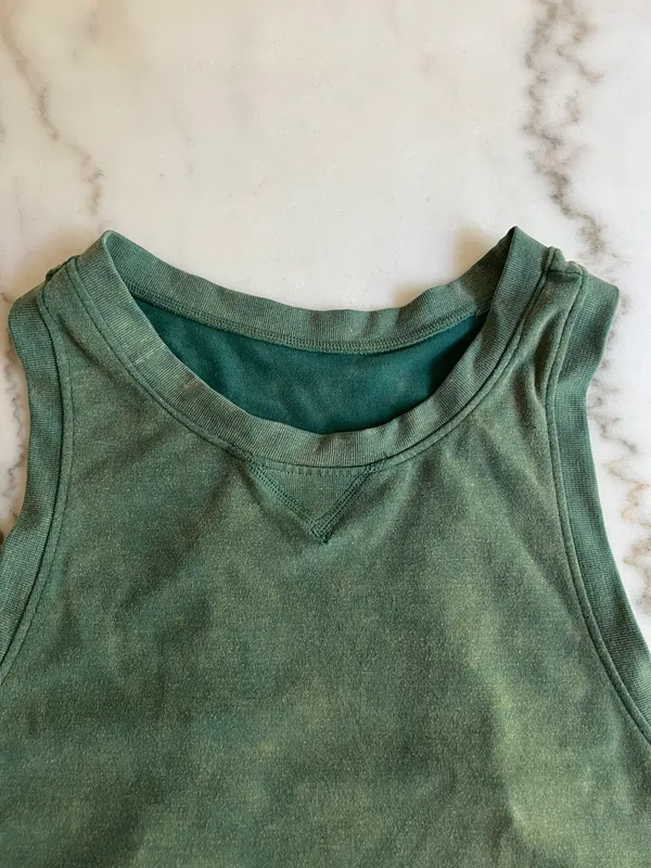 Free People Movement Too Good Tank Racer Back Washed Green - Image 8