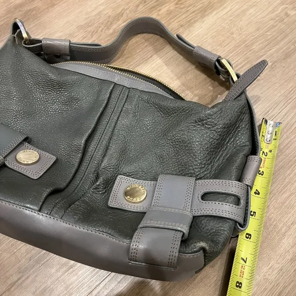 Michael Kors Gray Leather Purse - Image 5