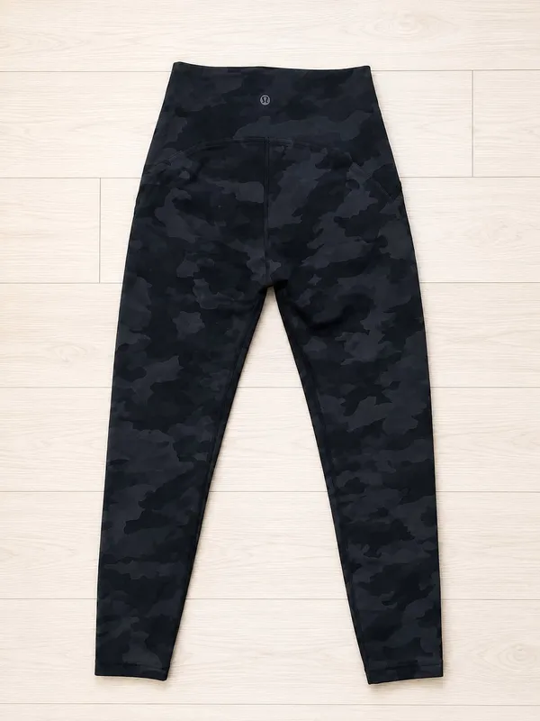 Lululemon Align Super High-Rise Leggings Incognito Camo Multi Grey Size 2 - Image 2
