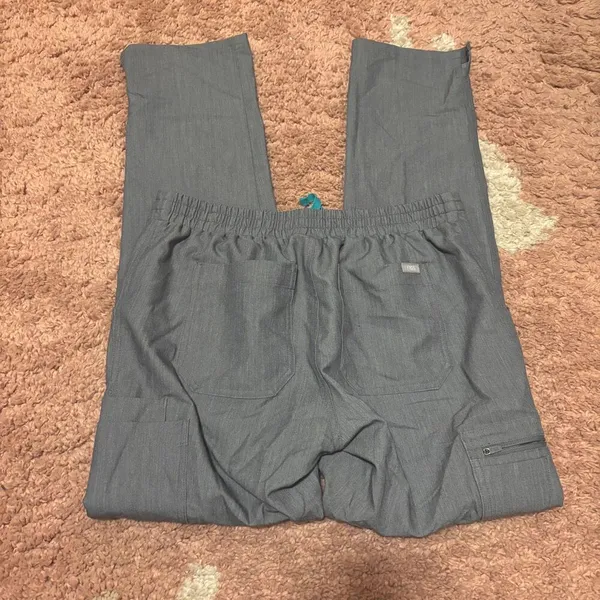 Figs Yola Skinny Scrub Pants Womens Small Nursing Medical Uniform Graphite Gray - Image 3