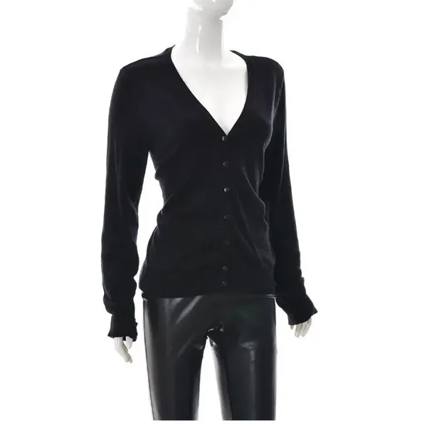 ✨Divided by H&M Womens Button Down V-Neck Cardigan Black✨ - Image 2