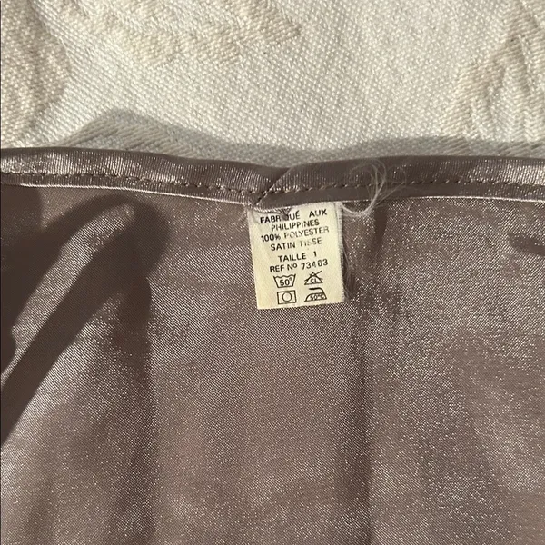 Y2K Elegant Brown Lace Trim Camisole size S - Image 8
