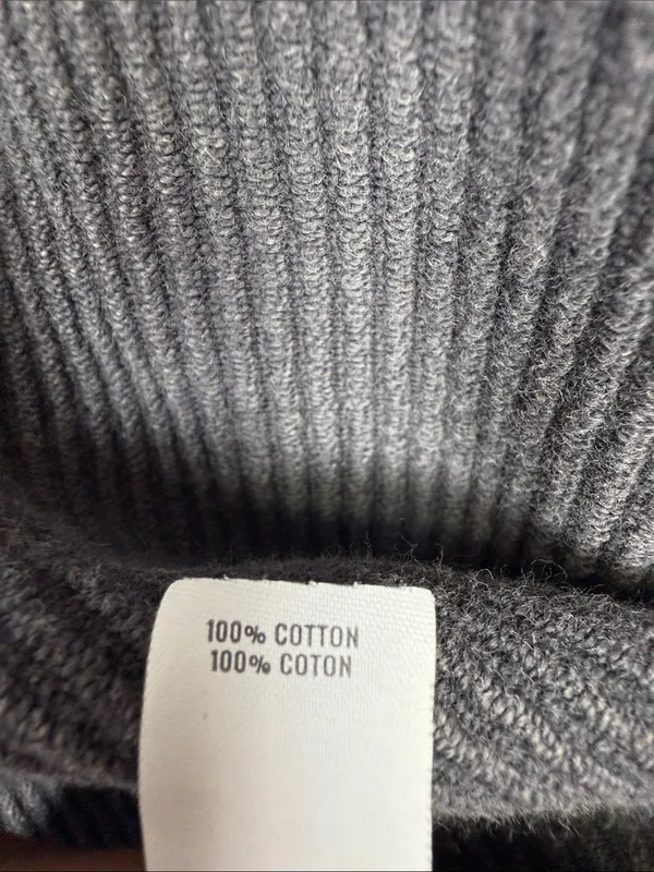 Aerie Waffle Knit Gray Wash Oversize Crop Sweatshirt Hoodie W2347 Sz S - Image 5