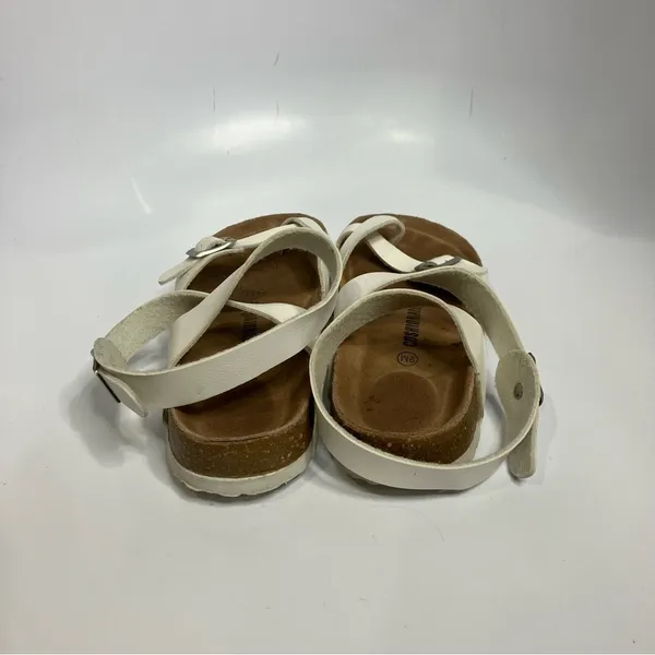 Cushionare white ankle wrap‎ sandals size 9 - Image 4