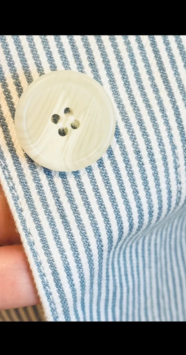 Boden Seersucker Blazer Blue White Striped Tailored Jacket US 10 UK 14 - Image 8