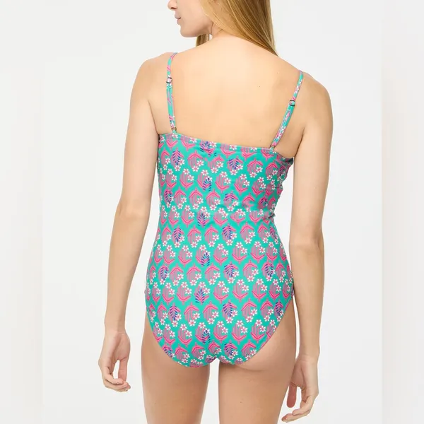 J. Crew Smocked One Piece Swimsuit - Image 3