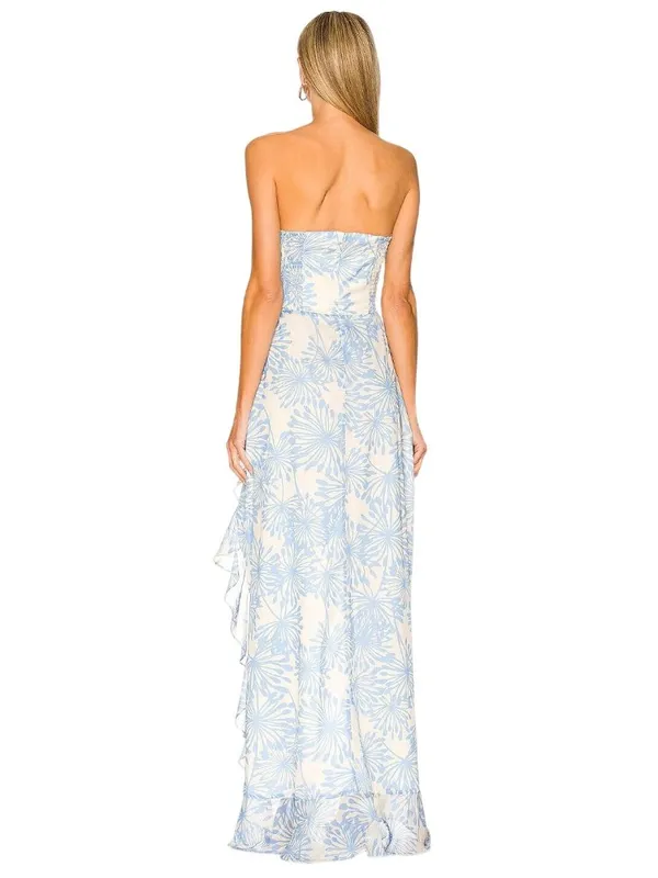 Amanda Uprichard X REVOLVE Eden Gown in Wish Print Small New Womens Maxi Dress - Image 2