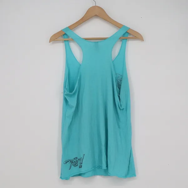 Next Level Apparel California Graphic Racerback Tank Top Turquoise Blue XL - Image 5
