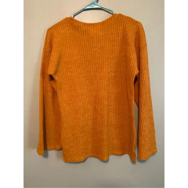 Cotton Rye Outfitters Long Sleeve Crew Neck Bell Sleeve Sweater Size Large - Image 5