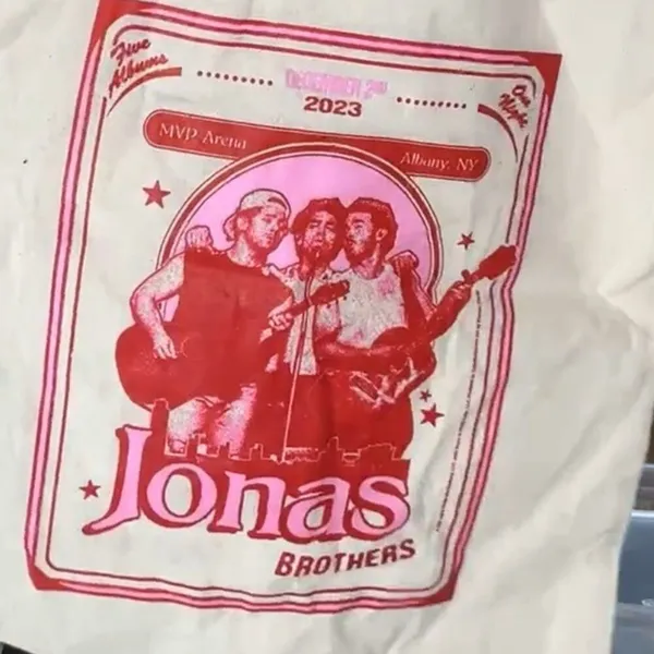 JONAS BROTHERS December 2 2023 Albany Tote New without Tag Rare MSRP $30 - Image 2