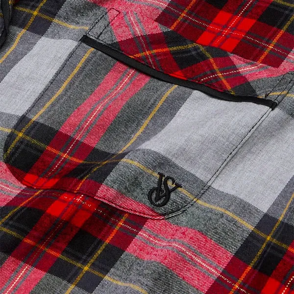 VICTORIA'S SECRET‎ Red Plaid xmas Flannel Long Pajama Set inseam short - Image 3