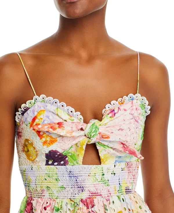 Alice + Olivia Dress Floral Mini Ruffle - Image 2