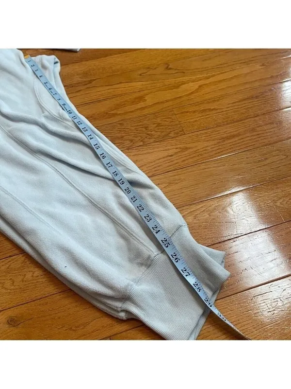 Free People Movement Make It Count jumpsuit romper fleece pants blue Sz M - Image 13