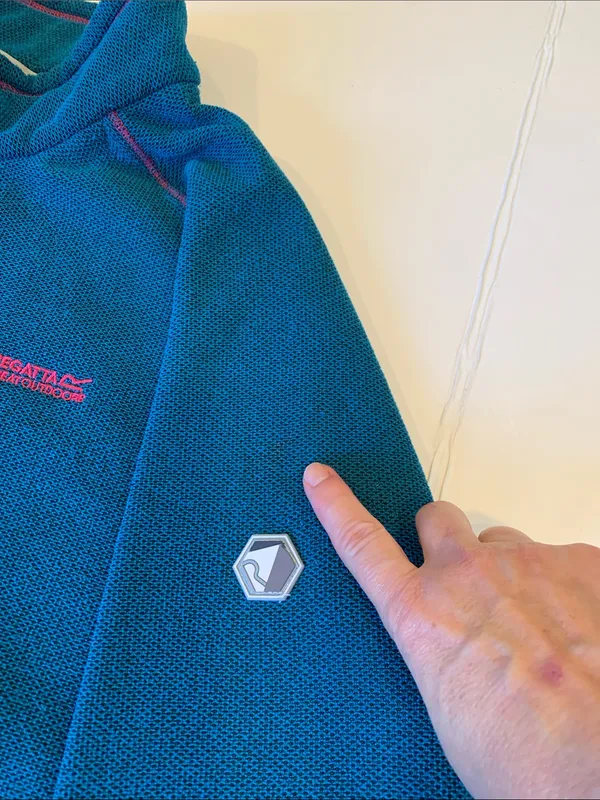 Regatta Women’s XL Extra Large Teal Contrast Knit Quarter-Zip Fleece Pullover - Image 8
