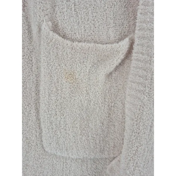 Sincerely Jules Womens Cardigan Beige Popcorn Knit Oversized‎ Pocket Small - Image 7