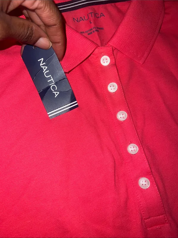 NWT Nautica Pink short-sleeve polo dress Size Large - Image 7