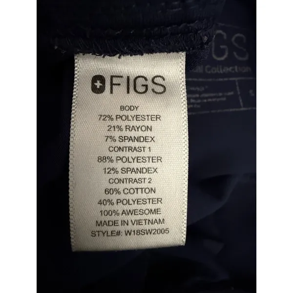 Figs Zamora Jogger Womens Small Blue Performance Hospital Nursing #CD14-1 - Image 3