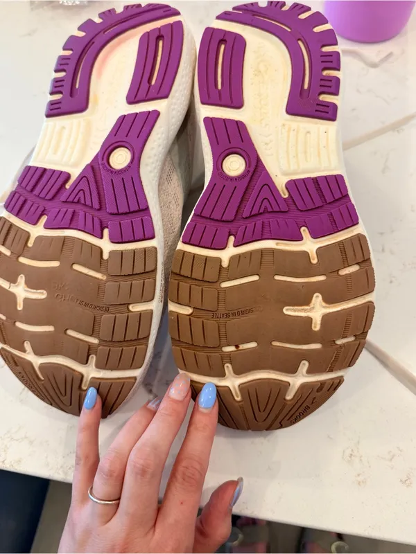 Brooks Ghost Max Women’s Running Shoes Taupe / Purple Size 8.5 Medium - Image 8