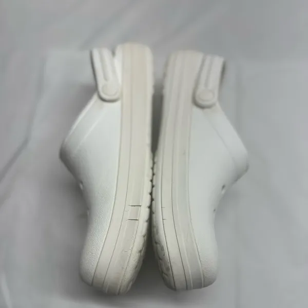 Crocs Classic Clog Sz: M:7/W:9 Bright Crisp White Lightweight Comfort Minimalist - Image 2
