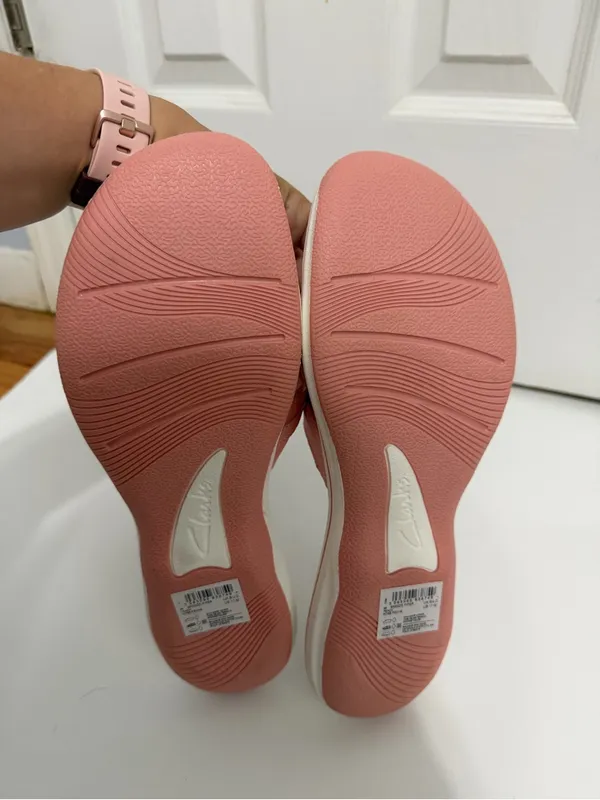 Clark’s pink cloud steppers sandals new women’s size 11 comfort‎ slip on summer - Image 6