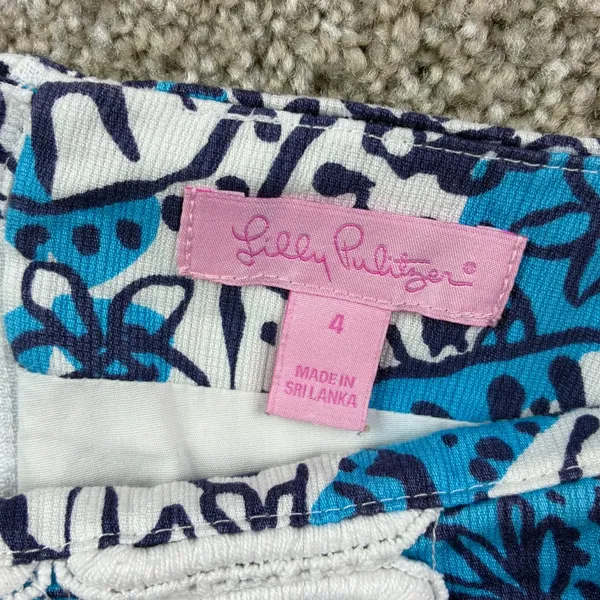 Lilly Pulitzer Marigold Skort 4 Light My Fire Shorely Blue Embroidered Resport - Image 3
