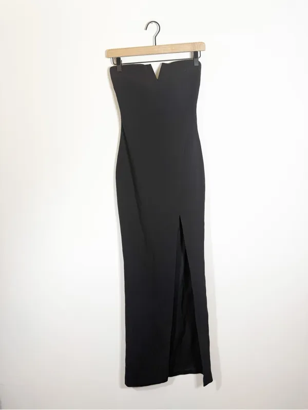 Likely Windsor Black Strapless Maxi Gown Dress Size 0 - Image 6