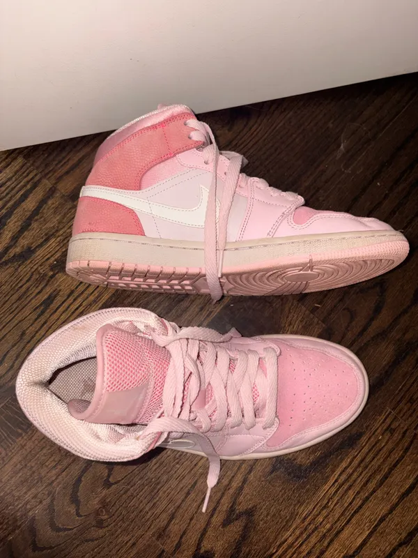 Nike Jordan 1 Mid Digital Pink Shoes - Image 5