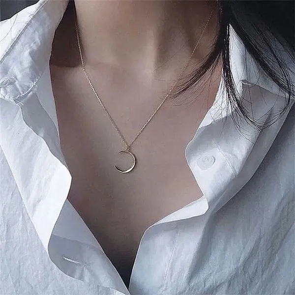 Boutique NWT Crescent Moon Necklace | Yellow‎ Gold Filled - Image 12