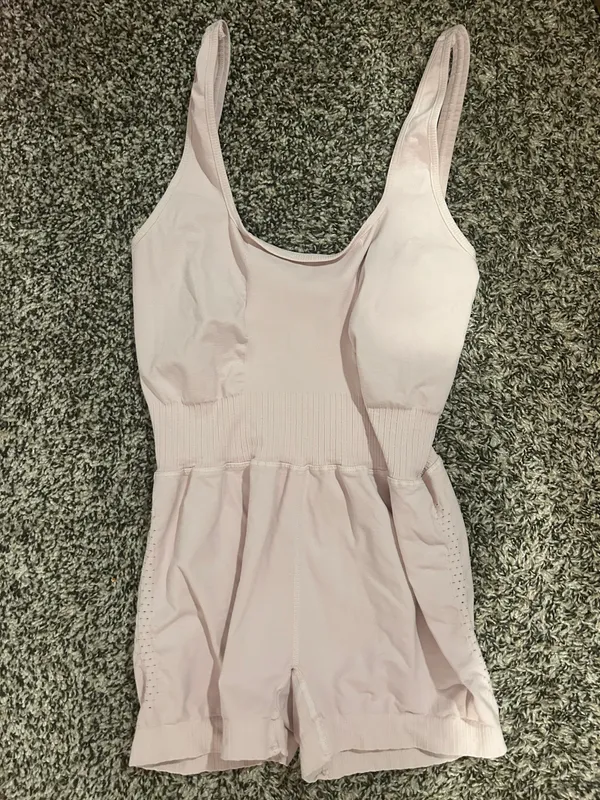 Free People Pink Good Karma Runsie - Image 2