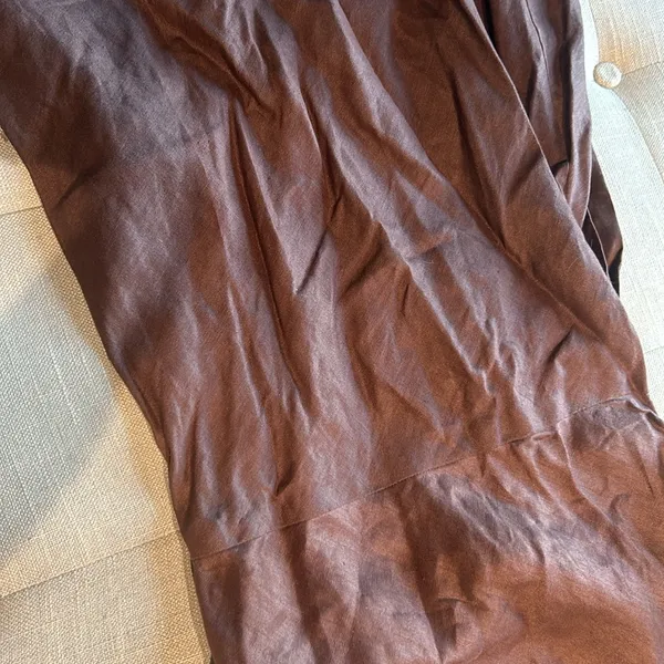 Dissh Brown Linen Full Length Jumper Size 10 - Image 6