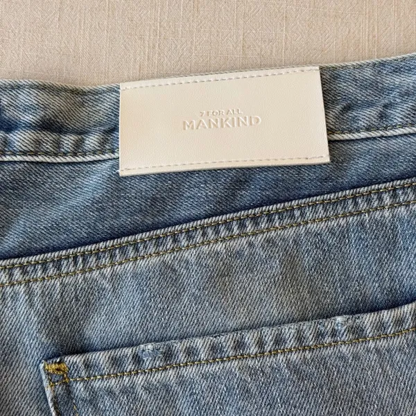 7 For All Mankind Easy James Denim Jorts 32 Y2K Heart Bermuda Shorts - Image 12