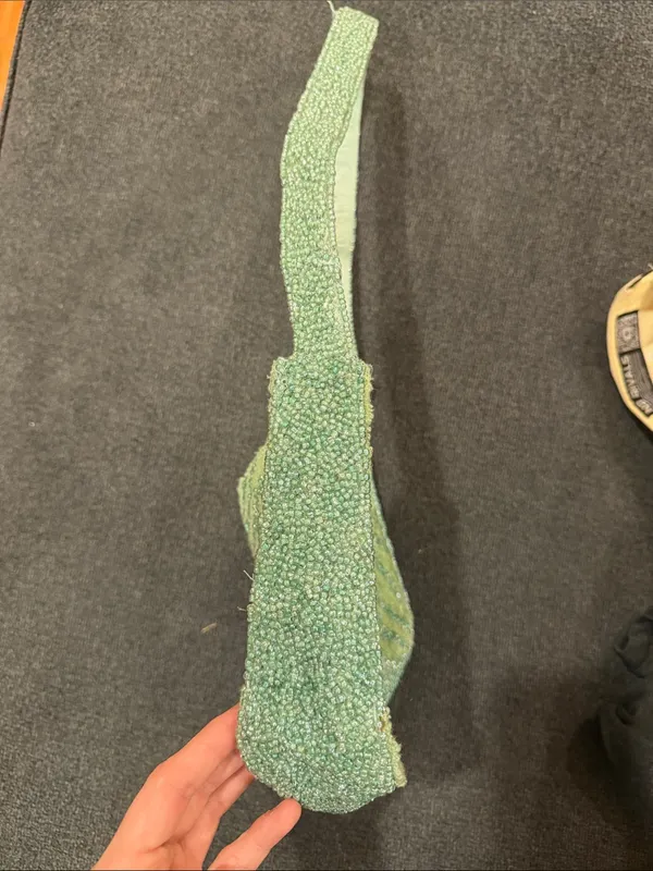 Made in India Beaded Mint Green Shoulder Bag - Image 3