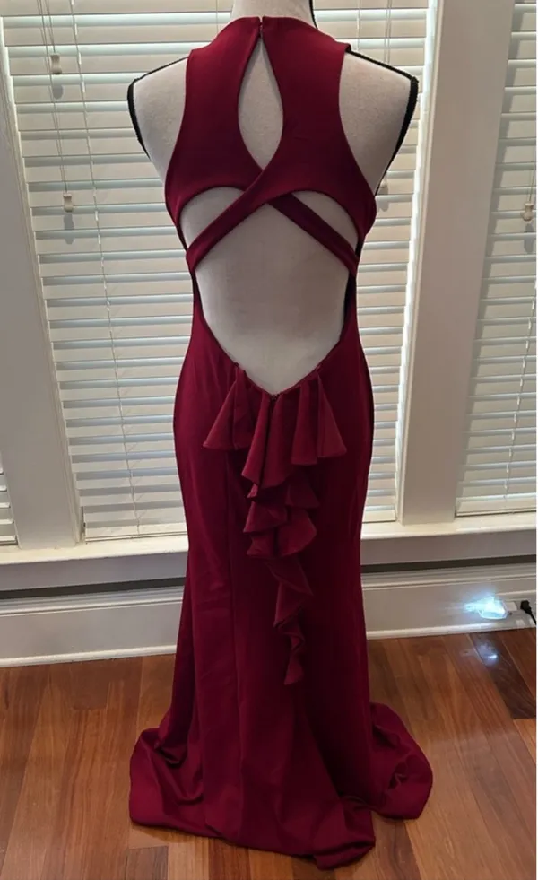 David’s bridal long wine dress - Image 5