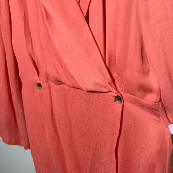 Free People Simone Wrap‎ Mini Blazer Dress Large Bell Sleeve Party Event Western - Image 8