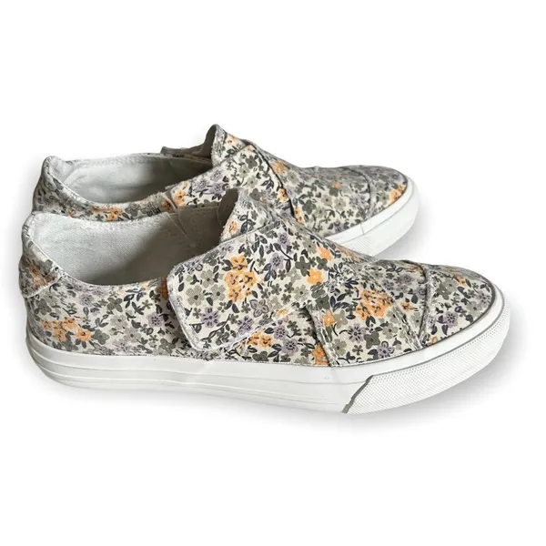 Gypsy Jazz Lavender Yellow Floral Ivory Sneaker - Image 2