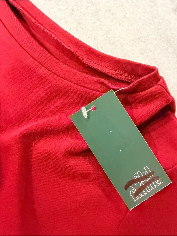 NWT Wild Fable Size S Burgundy Cropped Baby Tee Short Sleeve Crew Neck - Image 6
