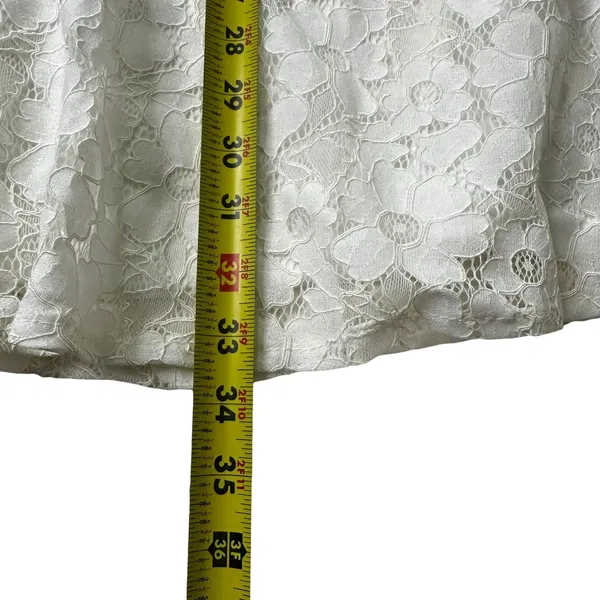 Loveriche White Lined Lace Dress Women's Size Medium | 5-32 - Image 6